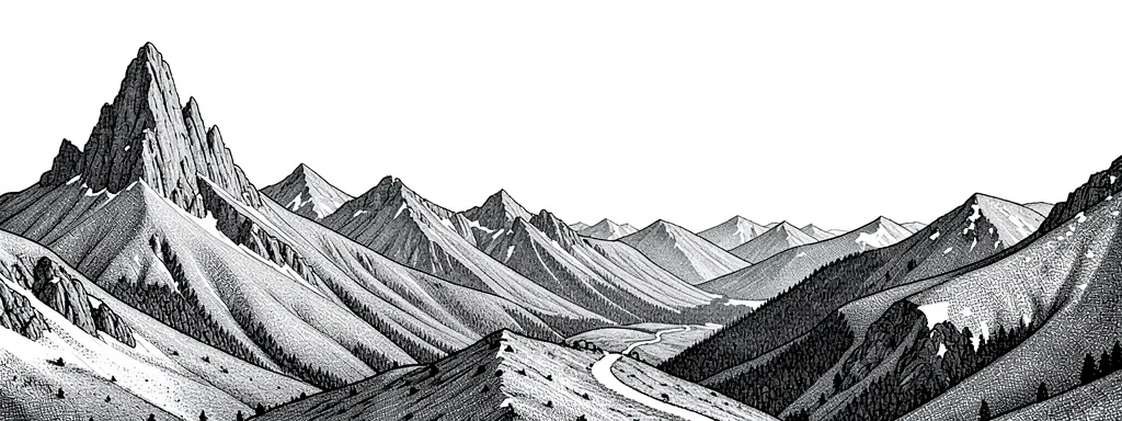 Watercolor illustration of Grande Traversée des Alpes