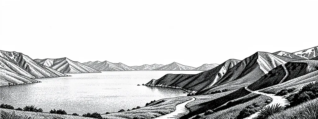 Illustration aquarelle de De la Méditerranée à l'Océan