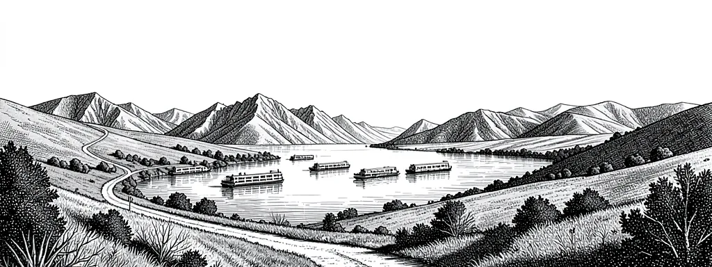 Illustration aquarelle de La Loire sauvage à pied