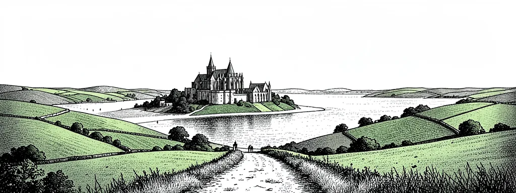 Illustration aquarelle de De Paris au Mont-Saint-Michel
